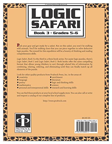 Logic Safari: Book 3, Grades 56 (Logic Safari, 3),Used