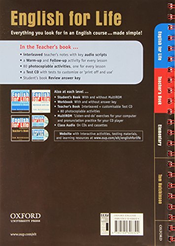 English for Life Elementary. Teacher's Book,Used