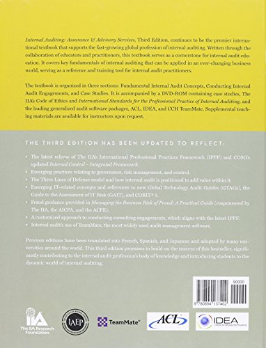 Internal Auditing: Assurance & Advisory Services, Third Edition,Used