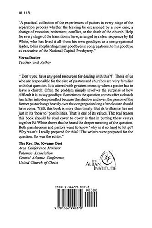 Saying Goodbye: A Time Of Growth For Congregations And Pastors,Used