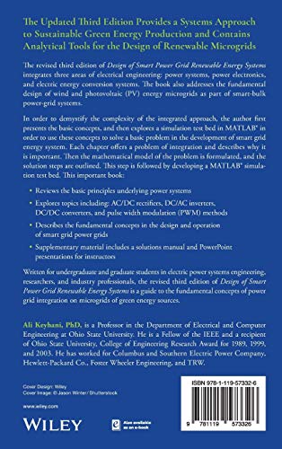 Design of Smart Power Grid Renewable Energy Systems,Used