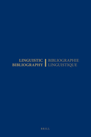 Linguistic Bibliography for the Year 2002 / Bibliographie Linguistique de l'Anne 2002: and supplement for previous years / et ,Used