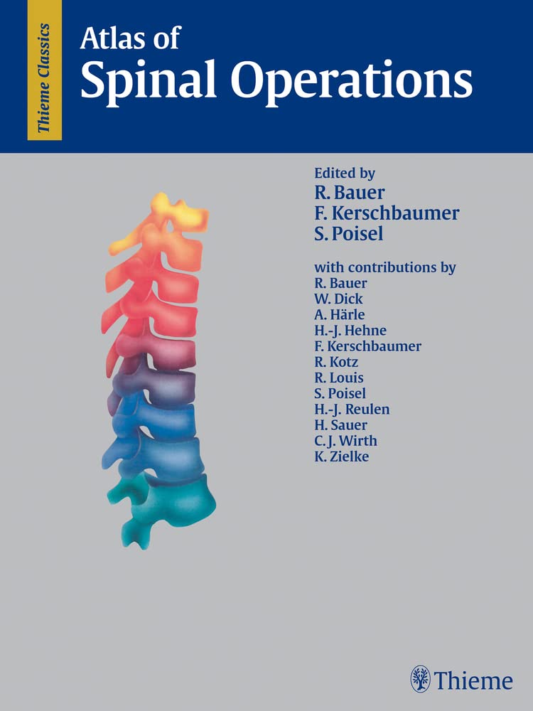Atlas of Spinal Operations,Used