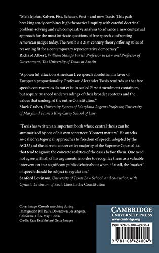 Free Speech in the Balance,Used