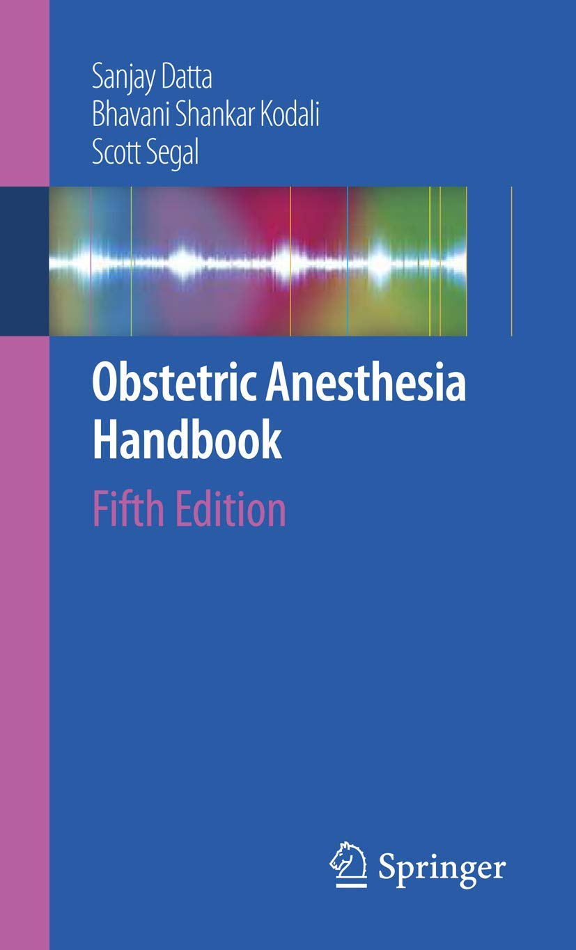 Obstetric Anesthesia Handbook,Used