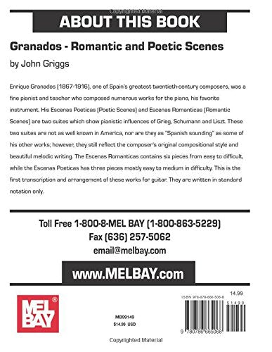 Mel Bay Granados: Romantic and Poetic Scenes,Used