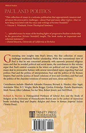 Paul and Politics: Ekklesia, Israel, Imperium, Interpretation,New