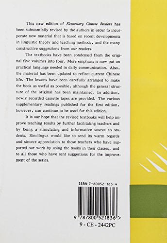 Elementary Chinese Readers (Volume III),Used