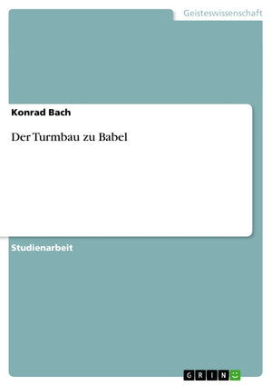 Der Turmbau zu Babel (German Edition),Used