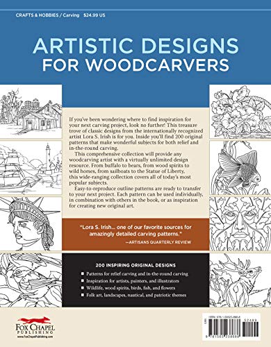 Great Book Of Carving Patterns: 200 Ideas For Woodcarving Projects (Fox Chapel Publishing),Used
