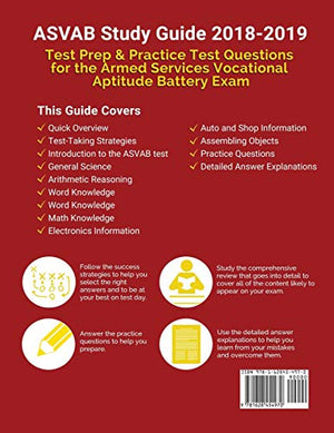 Asvab Study Guide 20182019: Test Prep & Practice Test Questions For The Armed Services Vocational Aptitude Battery Exam