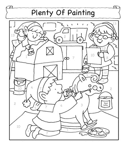 Christmas Color by Number (Dover Christmas Coloring Books),Used