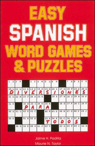 Easy Spanish Word Games & Puzzles,Used