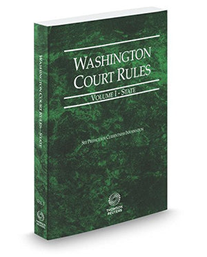 Washington Court Rules  State, 2017 ed. (Vol. I, Washington Court Rules),Used