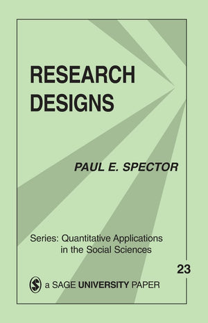 Research Designs (Quantitative Applications in the Social Sciences),Used