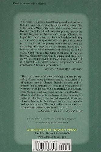 Magnitude Of Ming: Command, Allotment, And Fate In Chinese Culture,Used