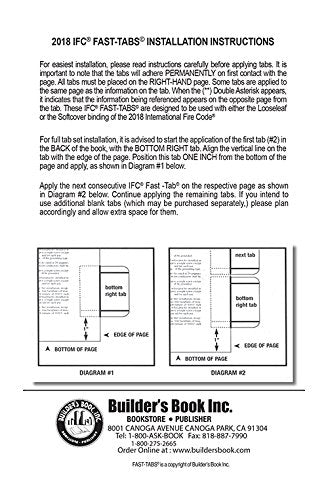 2018 International Fire Code (IFC) Fast Tabs,Used
