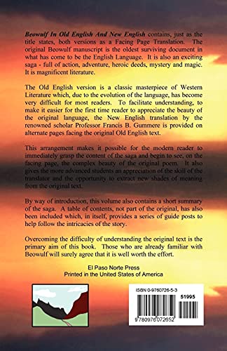 Beowulf in Old English and New English,Used
