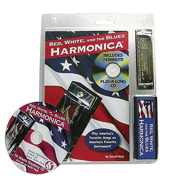 Red, White, And The Blues Harmonica: Book/Cd/Harmonica Pack,New