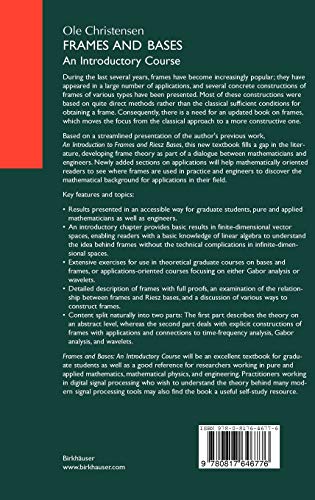 Frames and Bases: An Introductory Course (Applied and Numerical Harmonic Analysis),Used