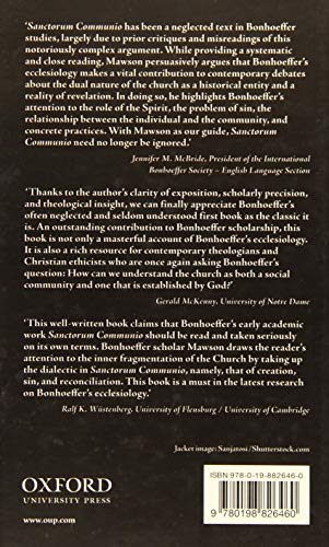 Christ Existing as Community: Bonhoeffer's Ecclesiology,Used