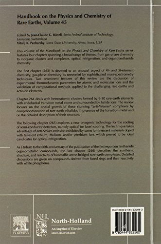 Handbook on the Physics and Chemistry of Rare Earths (Volume 45),Used