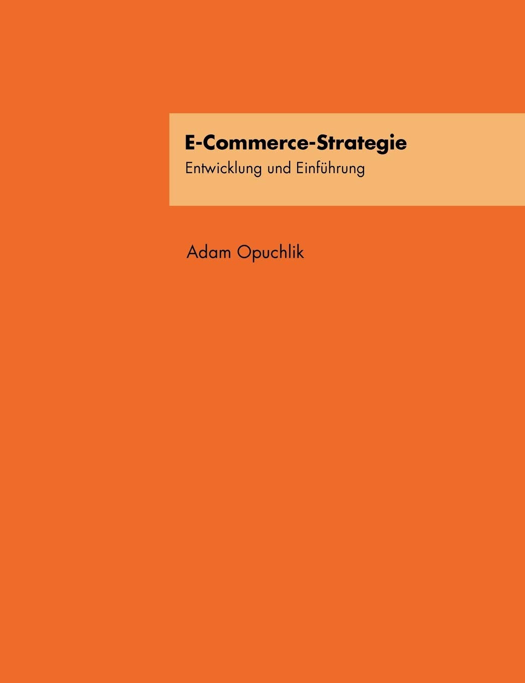 ECommerceStrategie: Entwicklung und Einfhrung (German Edition),Used