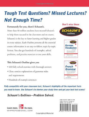 Schaum's Outline of German Grammar, 4ed (Schaum's Outline Series),Used