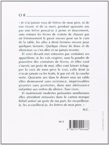 O R Les lettres de mon pre,Used