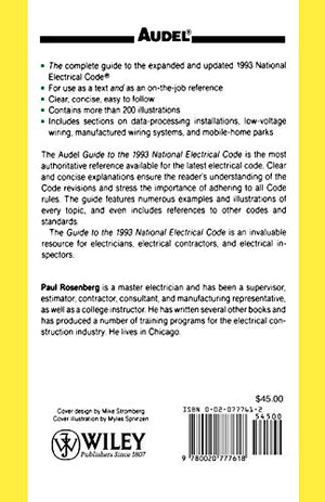 Guide to the 1993 National Electrical Code (AUDEL GUIDE TO THE NATIONAL ELECTRICAL CODE),Used