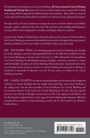 International Critical Thinking Reading and Writing Test (Thinker's Guide Library),Used