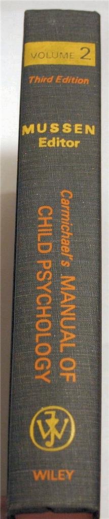 Carmichael's Manual of Child Psychology, Vol. 2,Used