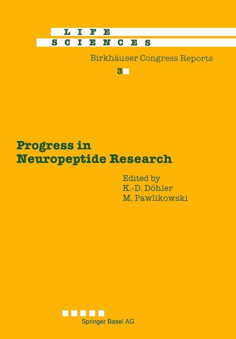 Progress in Neuropeptide Research: Proceedings of the International Symposium, Ldz, Poland, September 810, 1988 (Advances in ,Used