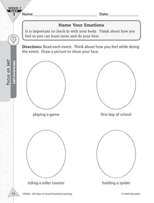 180 Days: SocialEmotional Learning for 2nd Grade Practice Workbook for Classroom and Home, Cool and Fun Practice Created by Tea,Used