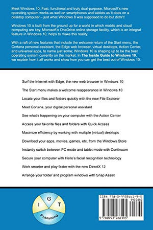 The Inside Guide to Windows 10: For desktop computers, laptops, tablets and smartphones,Used