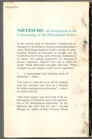Nietzsche: An Introduction To His Philosophical Activity,Used