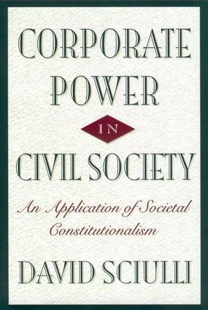 Corporate Power In Civil Society,Used