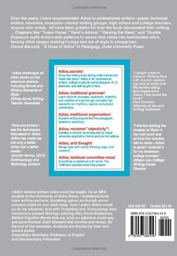 Adios, Strunk & White: A Handbook for the New Academic Essay 5th edition,Used