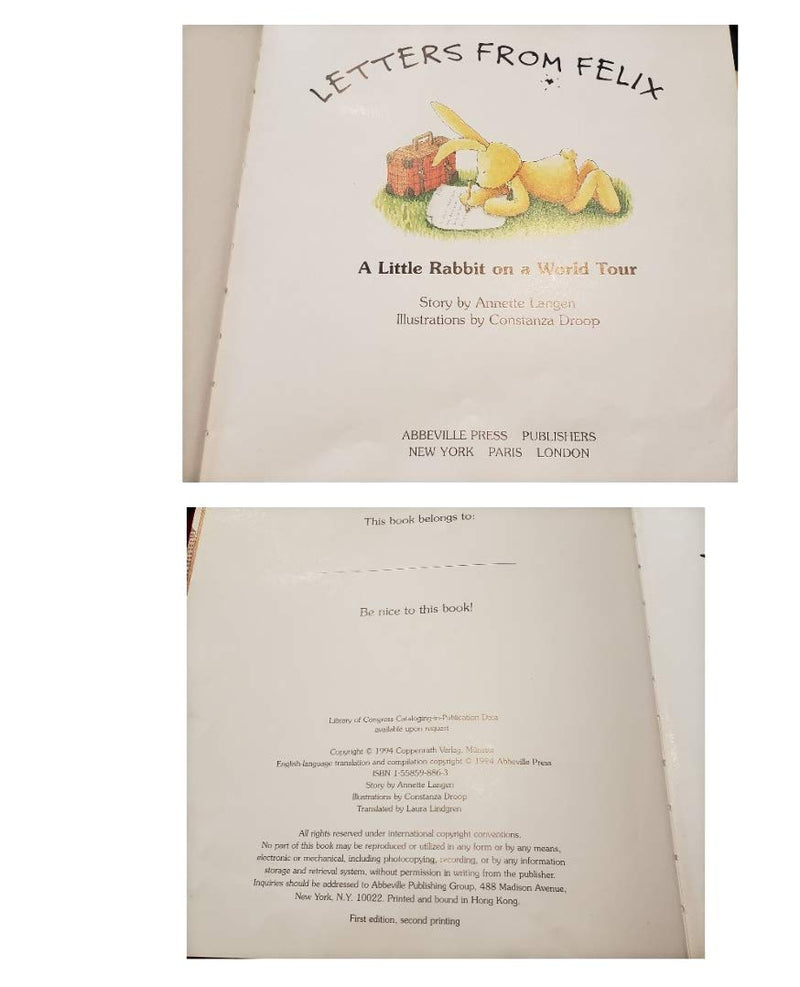 Letters from Felix: A Little Rabbit on a World Tour,Used