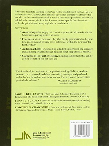A Handbook to Biblical Hebrew: An Introductory Grammar,New