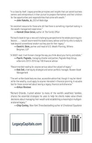 Legacy: The Hidden Keys to Optimizing Your Family Wealth Decisions,Used