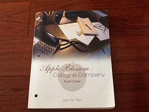 Apple Blossom Cologne Company: Audit Case,New