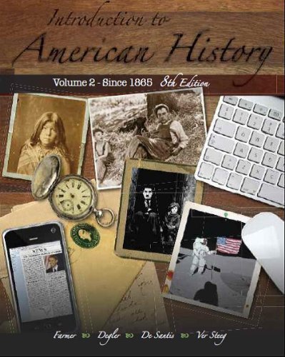 Introduction to American History Vol 2 8/e,New