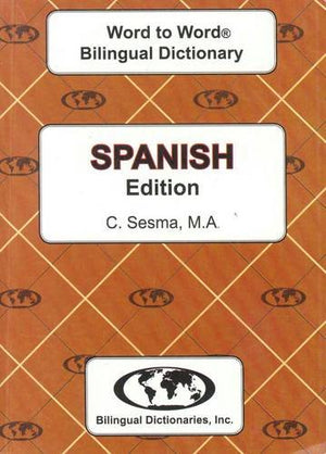 Spanish Edition Word To Word Bilingual Dictionary,New