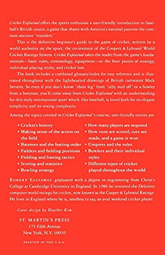 Cricket Explained: From Grubbers to GoogliesA Beginner's Guide to the Great English Pastime,Used