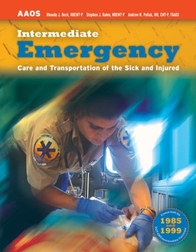 Intermediate Emergency Care and Transportation of the Sick and Injured,New
