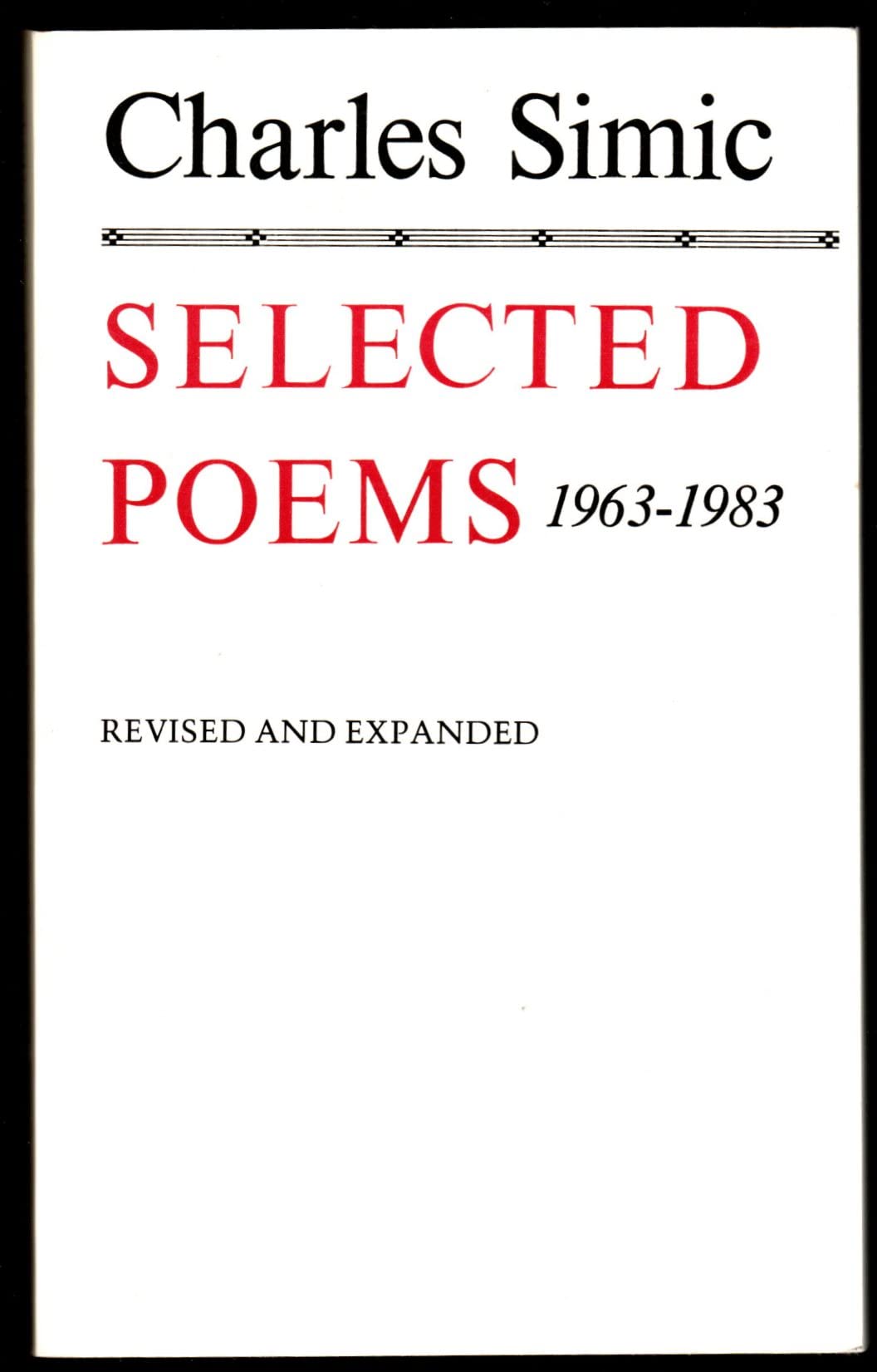 Selected Poems, 19631983,Used