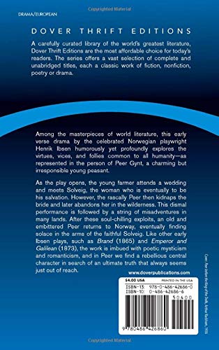 Peer Gynt (Dover Thrift Editions: Plays),Used