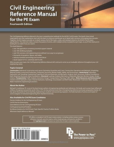 Civil Engineering Reference Manual For The Pe Exam