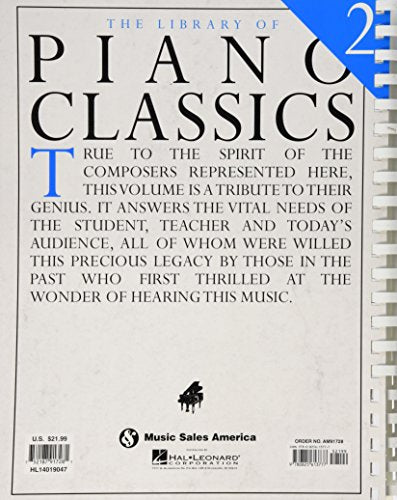 The Library of Piano Classics 2,Used